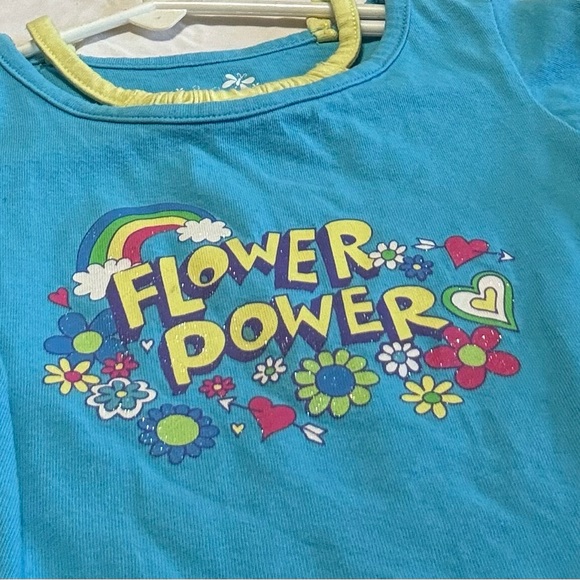 okie dokie Other - Flower Power Kids Shirt - Blue